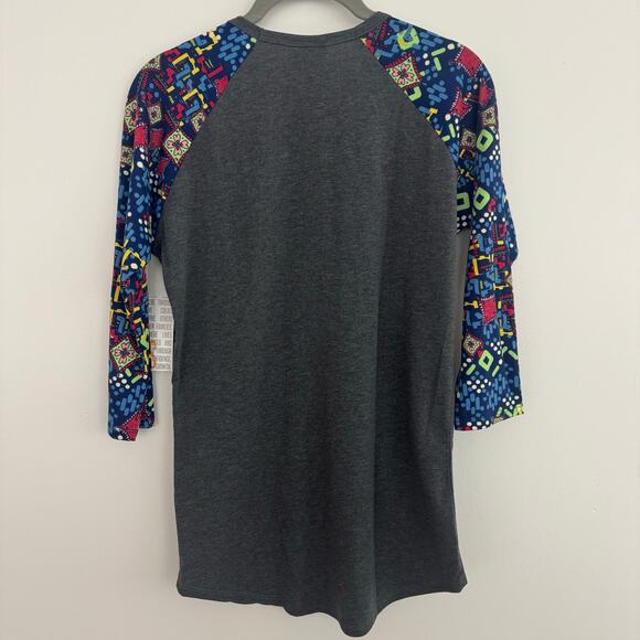 Lularoe Randy in a Mosaic Print/Grey - Picture 4 of 6